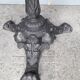 Table bistro period art Nouveau 1900 cast and marble