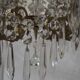Napoleon III chandelier with crystal pendants, signed Portieux, 19th century.