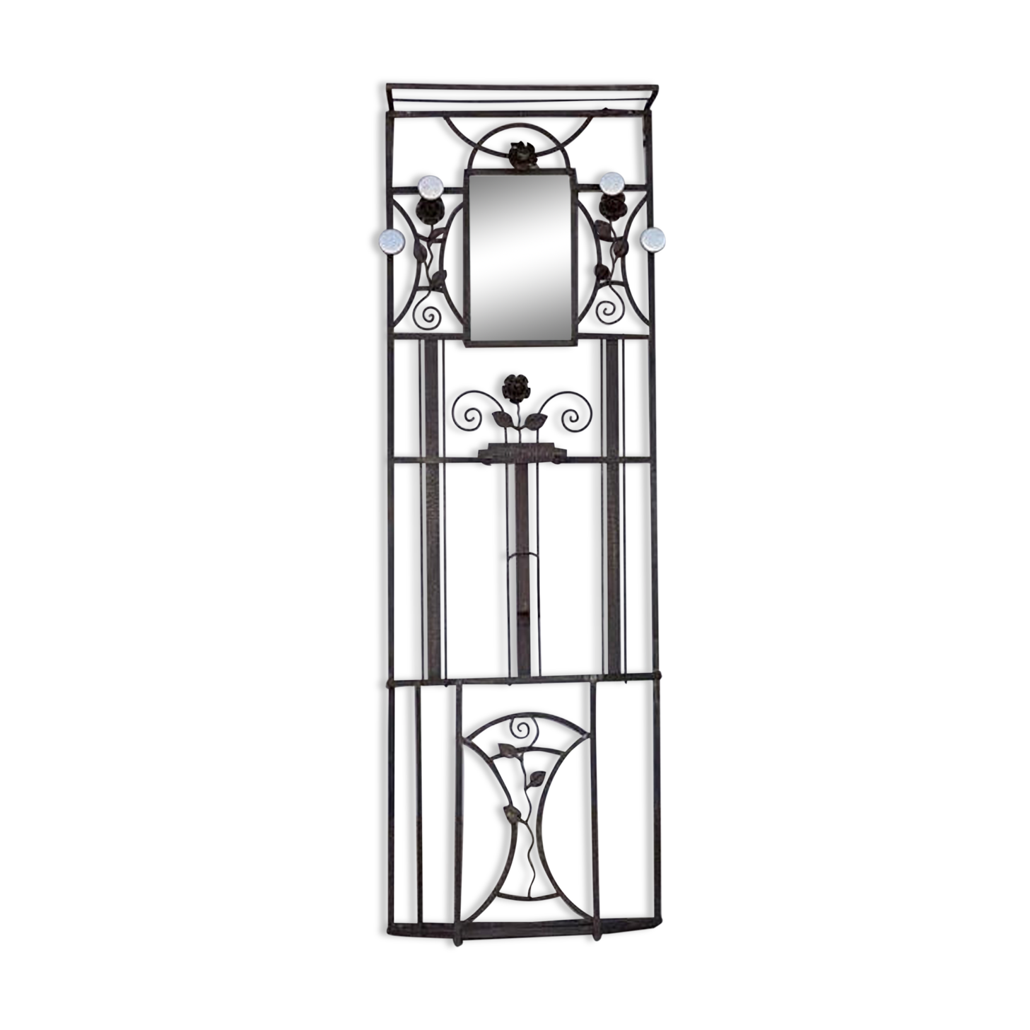 Wrought iron cloakroom