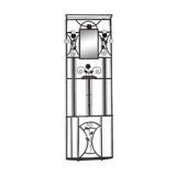 Wrought iron cloakroom