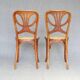2  Chaises Thonet N°642, 1910, Art nouveau