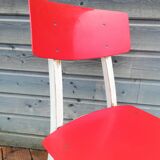 Set of 4 chairs and a vintage table, 70s
