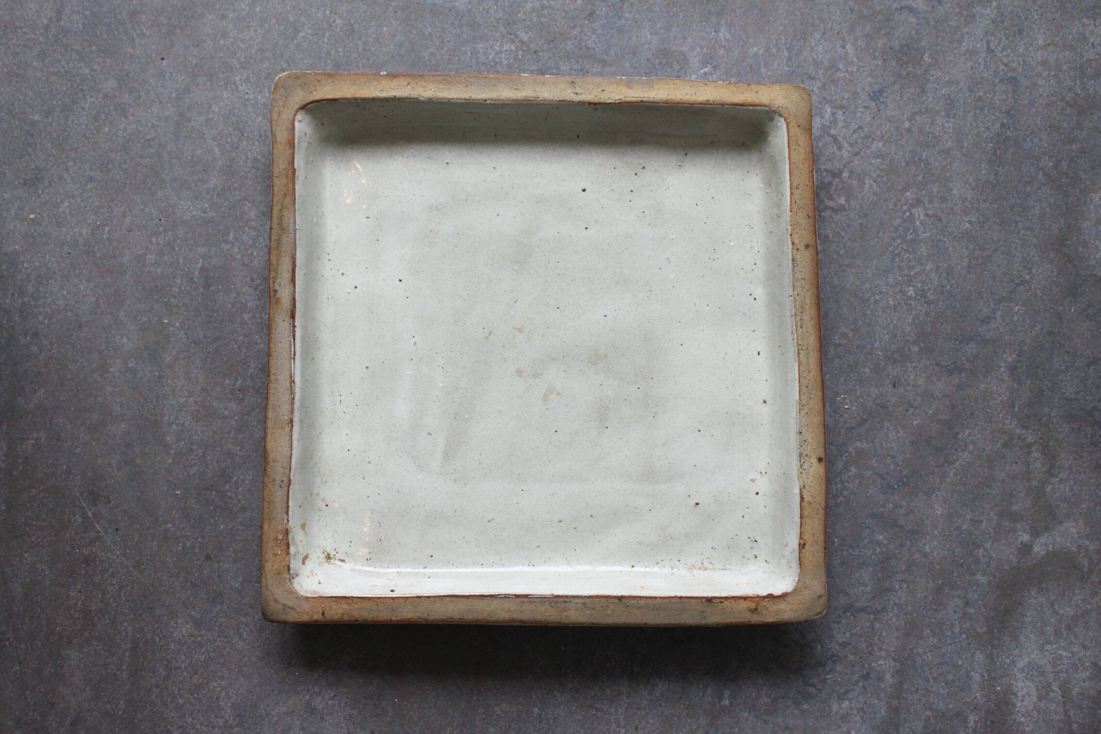 Planter in glazed terracotta, handmade.