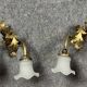 Pair of Napoleon III period wall lights in gilded bronze circa 1880