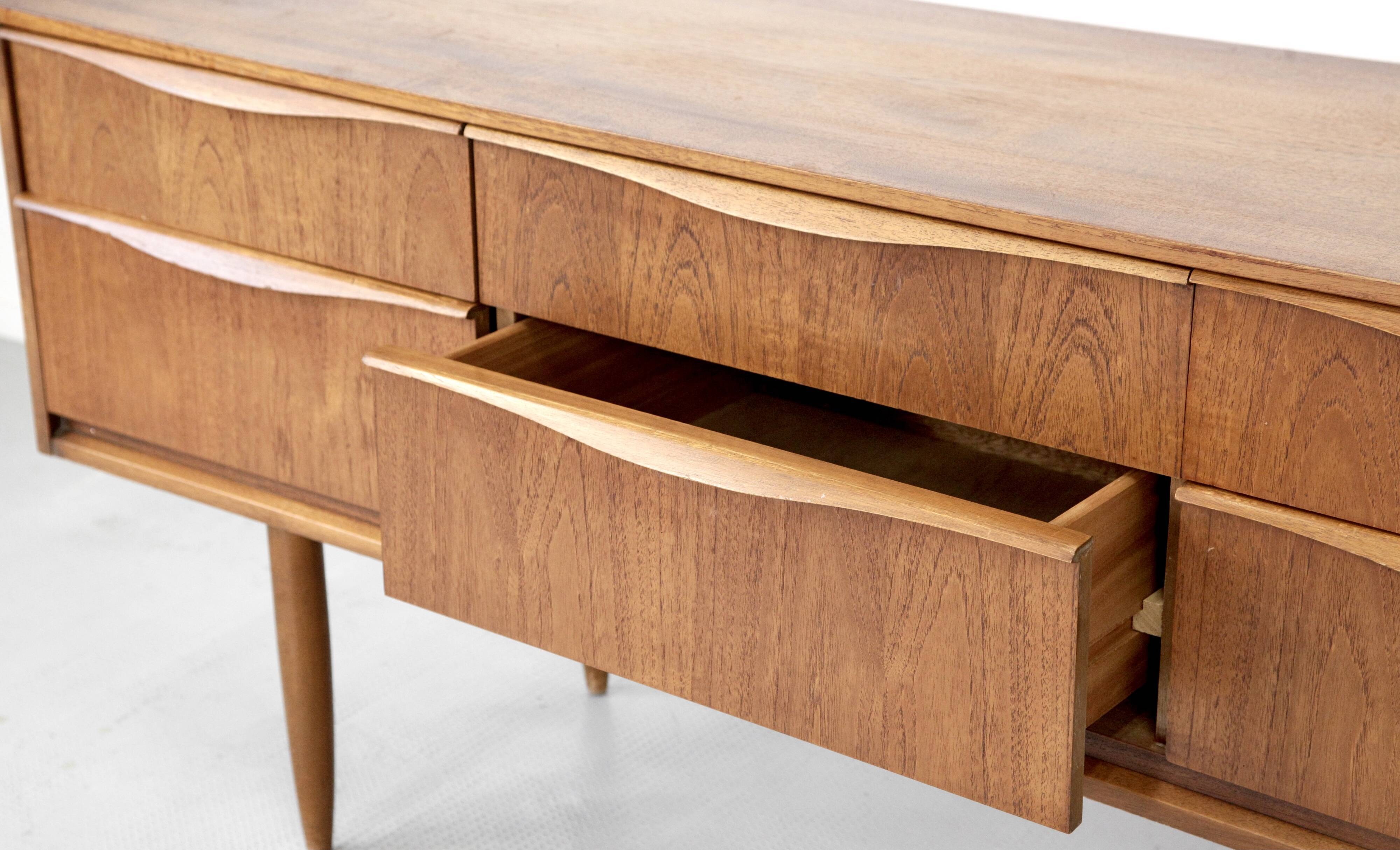 Vintage 'Austinsuite' Teak Dressing Table /Drawers/ Sideboard. Delivery. Midcentury/ Danish Style.