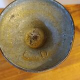Bougeoir laiton ancien chandelier bas