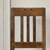 Chaise ancienne bois et cannage