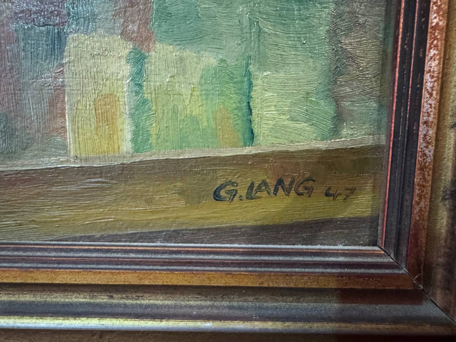 Painting, still life, G. Lang, 1947