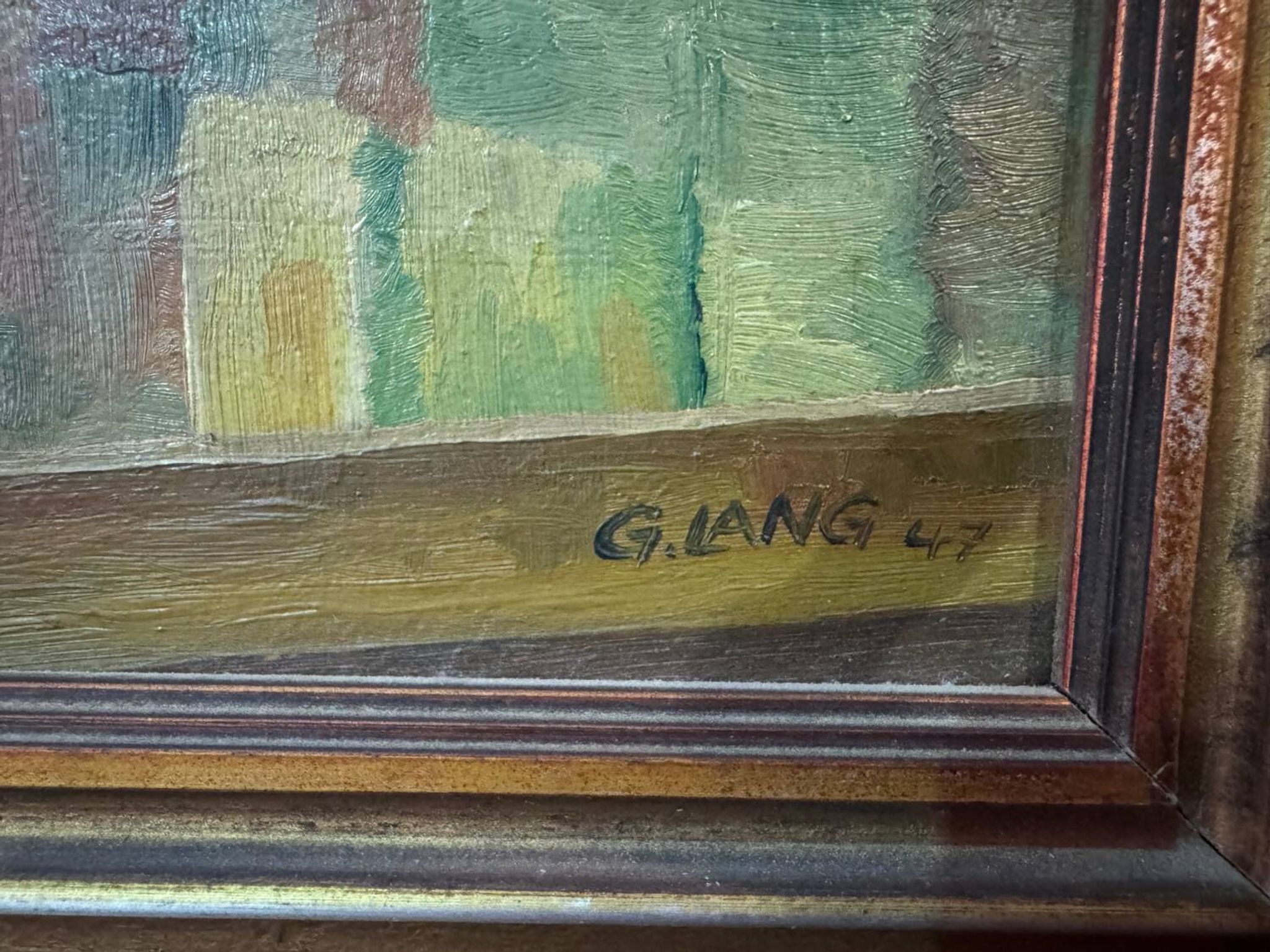 Painting, still life, G. Lang, 1947