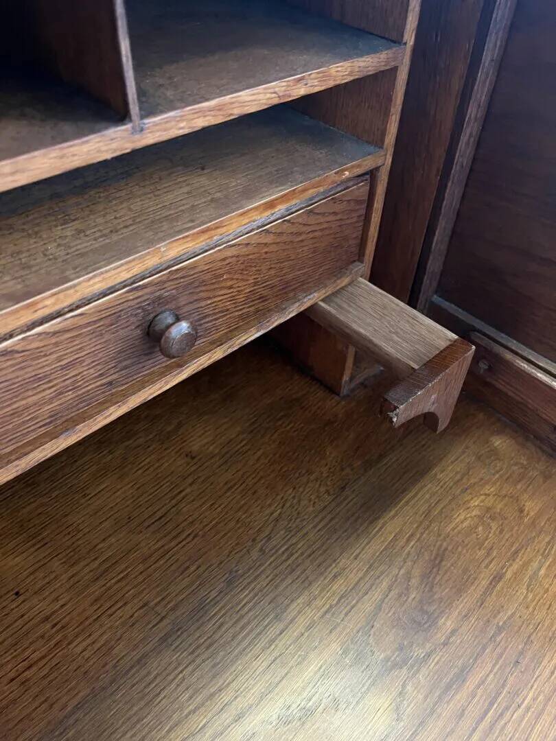 Antique directors oak roll top desk