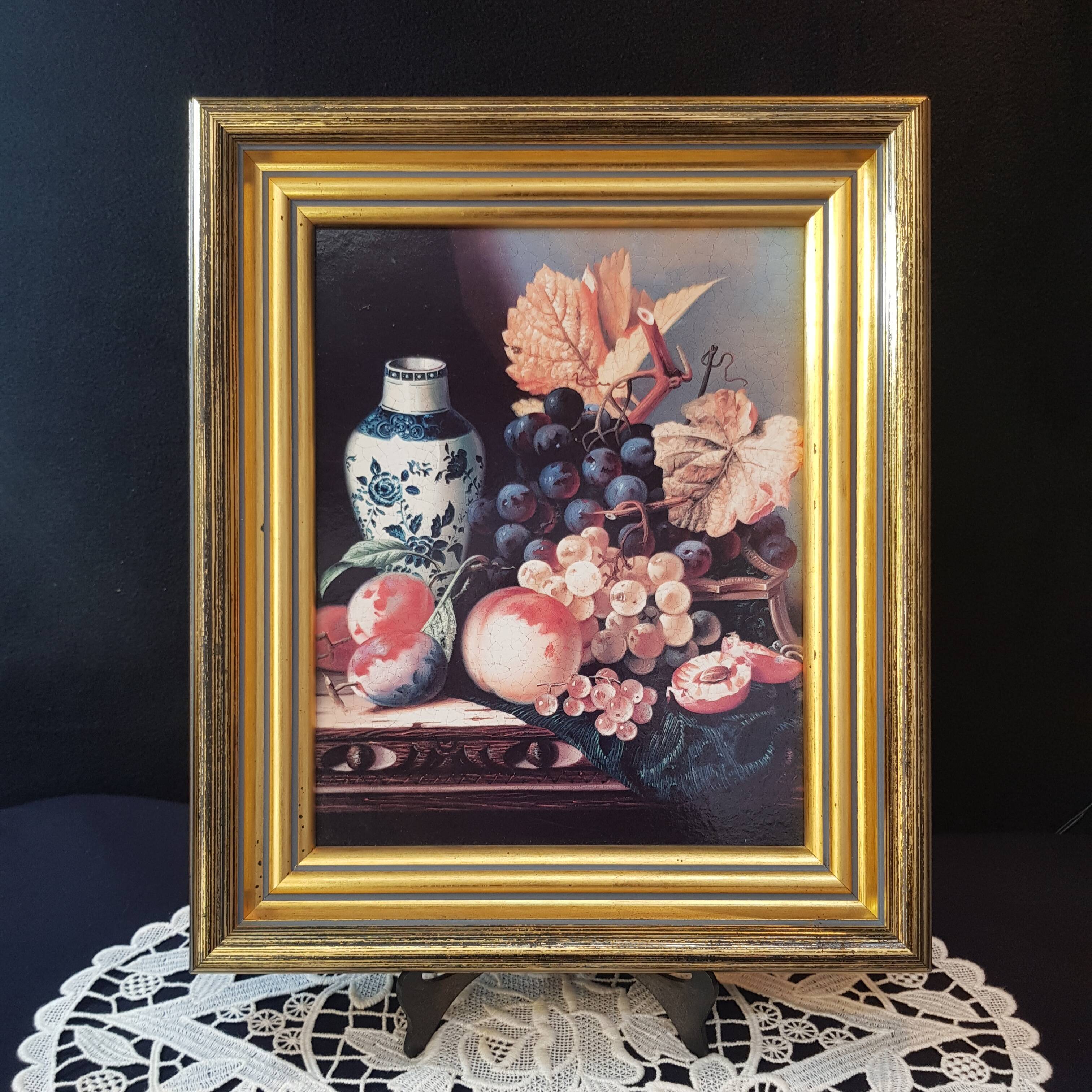 Printed still life canvas