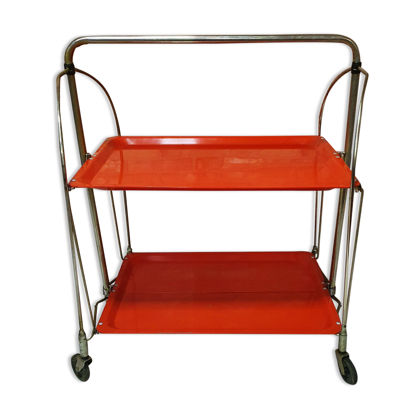 Foldable bar on wheels, Germany, 1970s Bremshey Dinett