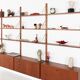 Teak modular shelving unit, Danish design, 1960s, designed by Rud Thygesen