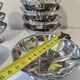 18 low sorbet cups in stainless steel chrome