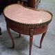Louis XV style bean desk in marquetry and gilded bronze