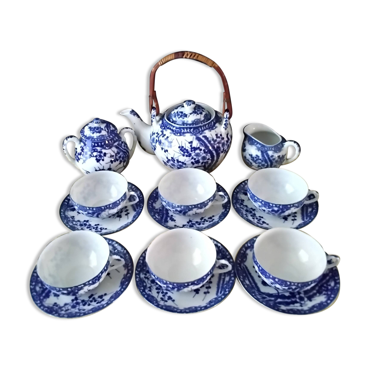 Japanese porcelain tea set