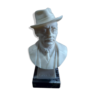Resin bust by Puccini, marble base