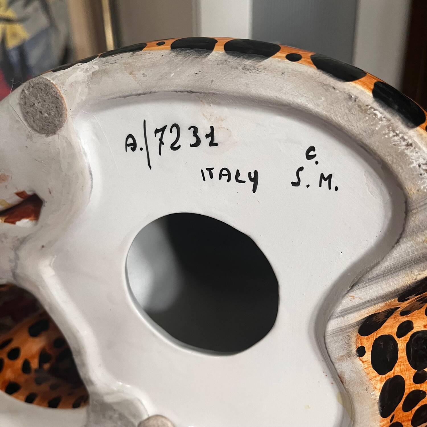 Vintage Ceramic Cheetah, 1970’s Italy