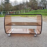 Table TV Desserte en atluglass Michel Dumas