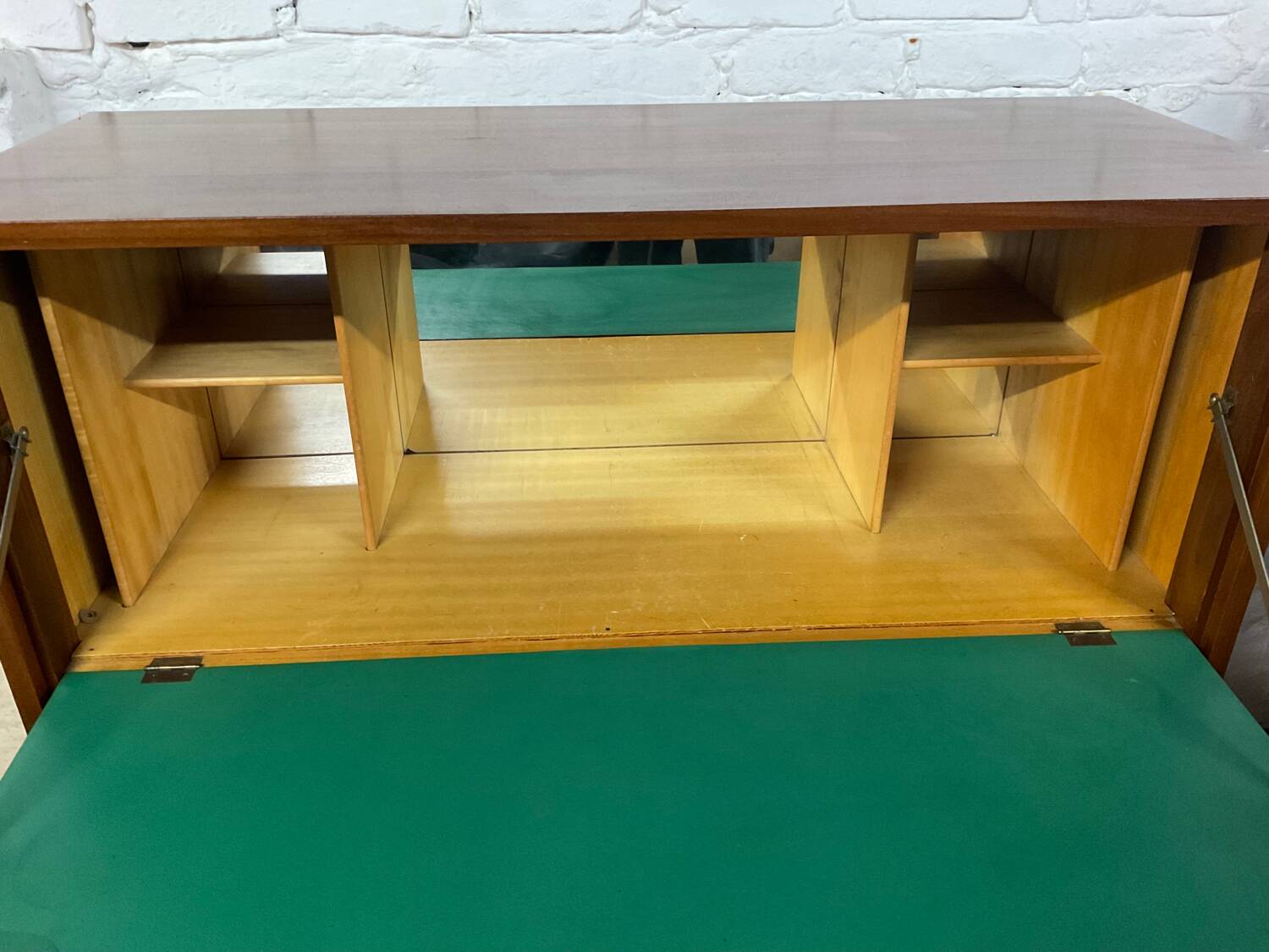 Vintage teak bar/secretary cabinet