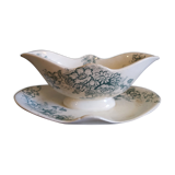 French vintage sauce boat, Anémone, from L. Bertrand, Bordeaux