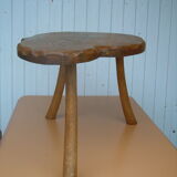 Brutalist coffee table natural wood