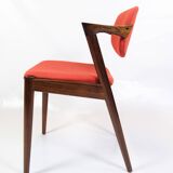 Set Of 6 Dining Chairs Model 42 Made In Rosewood By Kai Kristiansen From 1960s
