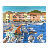 St Tropez port painting