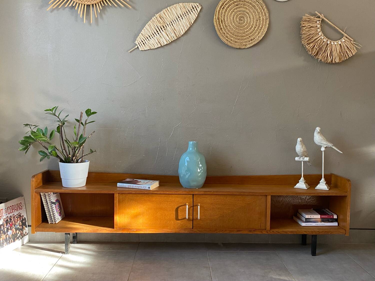 Vintage oak sideboard (shallow)