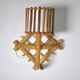 Pair of rattan sconces 1960
