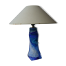 multi-layered blue glass murano lamp