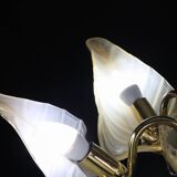 Exceptional Vintage 6-Light Gold Murano Glass Chandelier