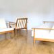 Daybad sofa and 2 Scandinavian armchairs
