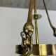 Brass Jugendstil chandelier by Koloman Moser