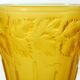 Art nouveau planter in amber glass by josef inwald barolac, 1930s