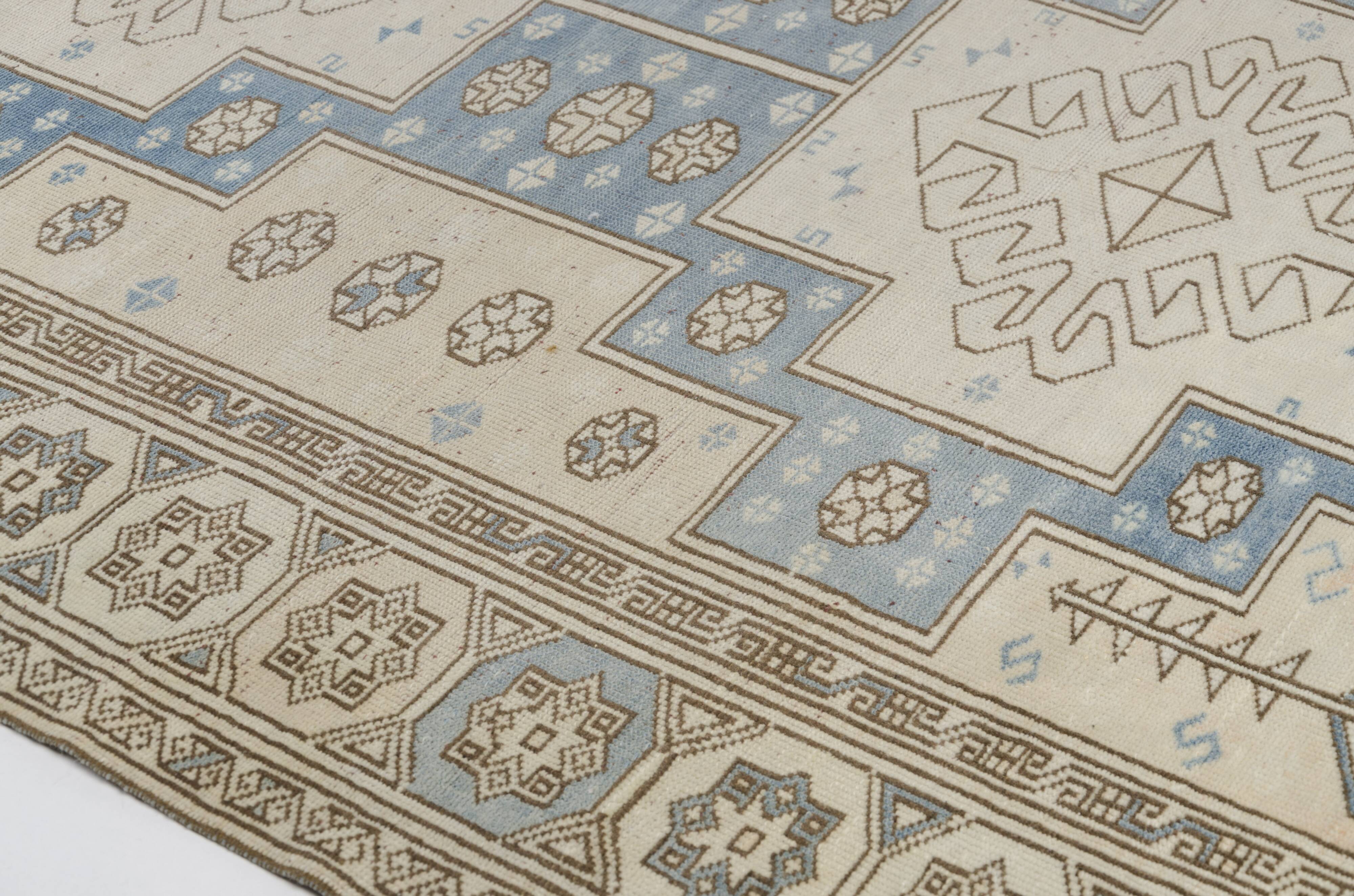 Tapis anatolien vintage géométrique