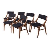 Polish Ski Jumper Chairs from Zamojska, 1970s, Set of 6