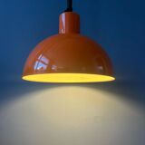 Orange Fog & Morup enamel pendant lamp by Joe Hammerborg