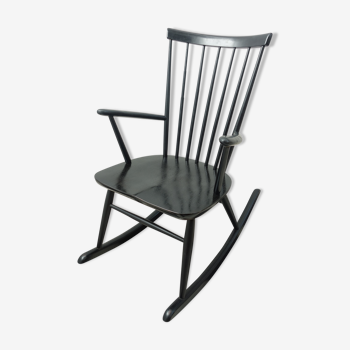 Rocking-chair noir Roland Reiner