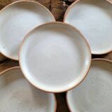 Authentic stoneware dinner plates