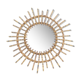 Mirror rattan sun 1960