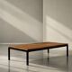 Vintage Low Mid-Century Modern Teak Coffee Table, Denmark, 1970s