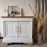 Raw wood and white furniture