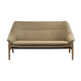 Vintage Mid-Century Scandinavian Modern 2-Seater Brown Fabric Sofa Grace by Ikea, 1961