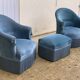 Pair of armchairs toad and rest feet 1970