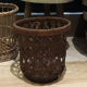 Vintage braided wicker basket