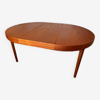 Table vintage en teck à rallonge danoise design