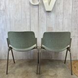 Series of 4 chairs by Giancarlo Piretti, Castelli 70
