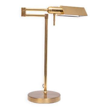 Herda Brass swing arm Desk Lamp 1980s