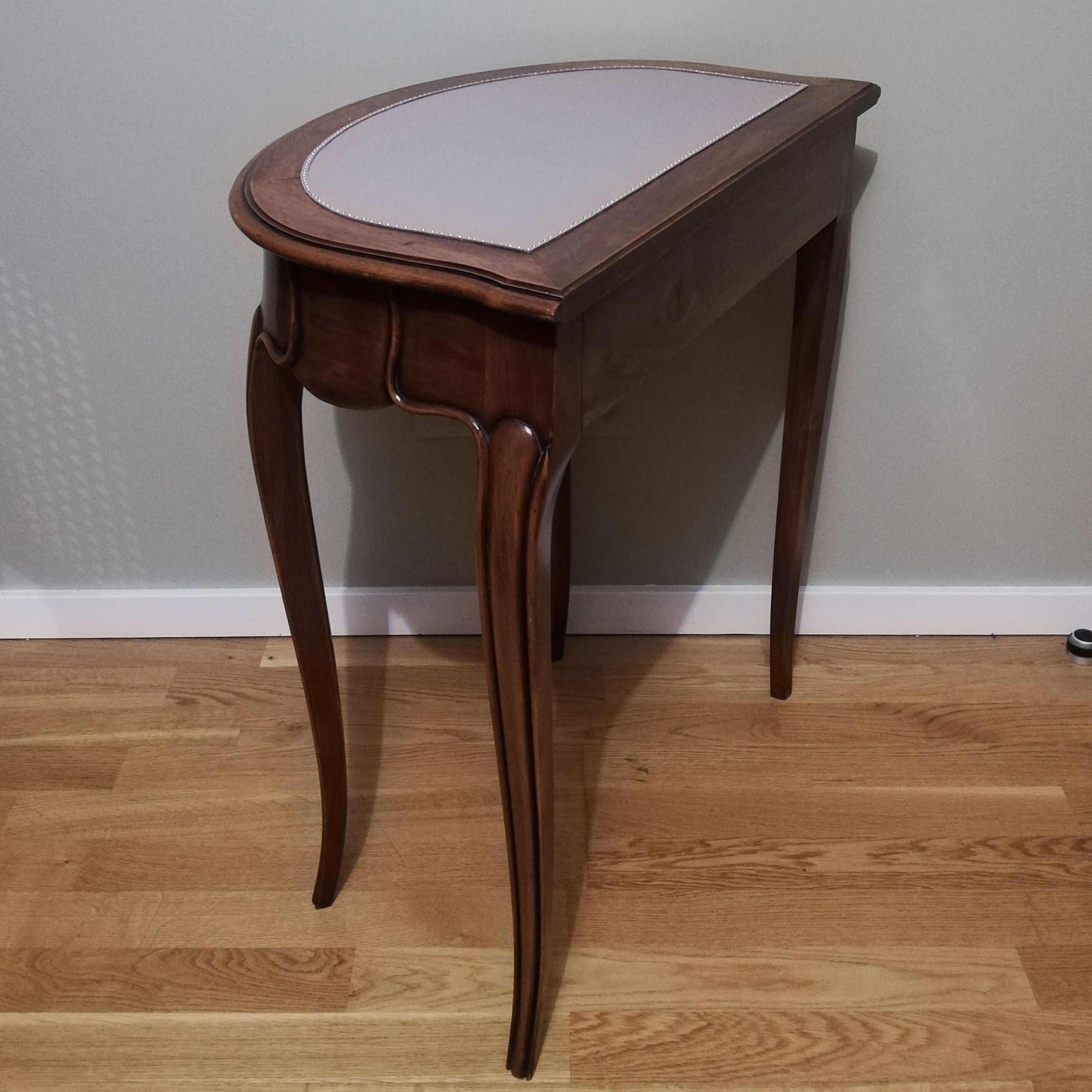 Coiffeuse demi-lune en chêne